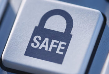 Computer Keyboard with symbolic padlock key